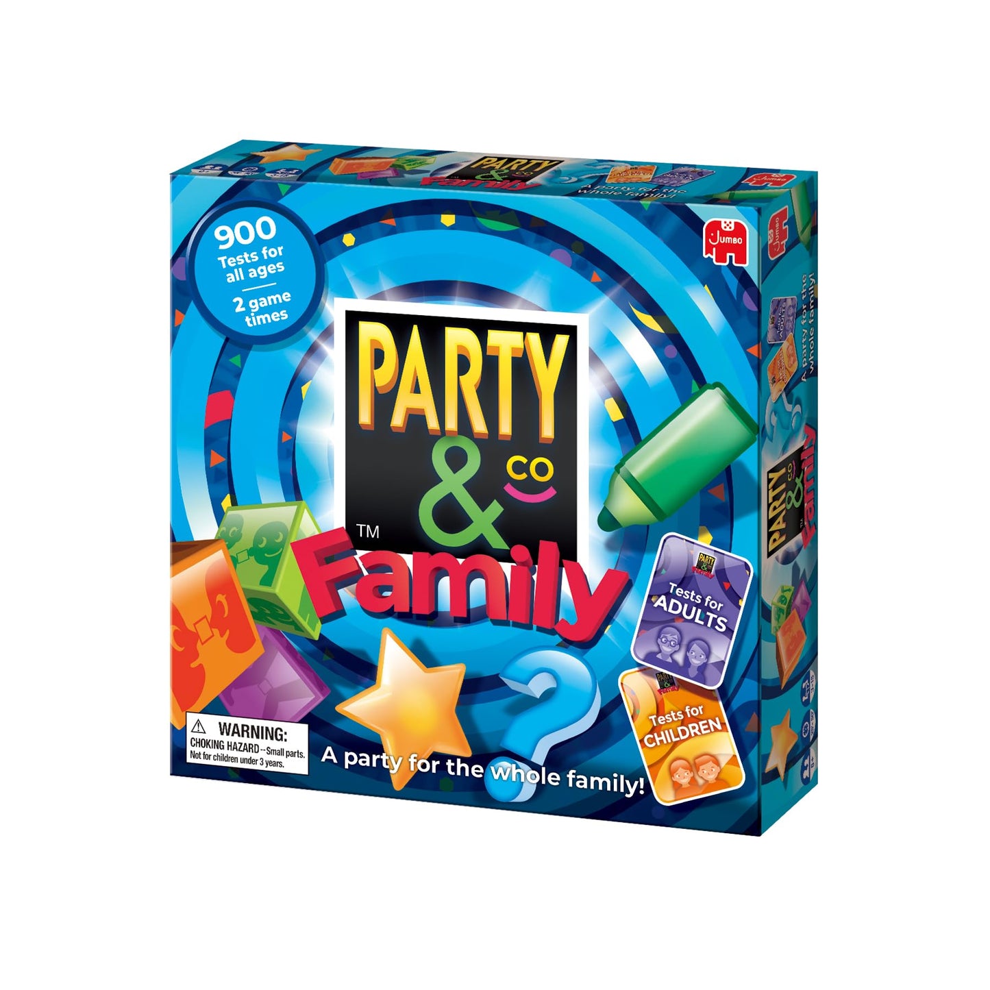 Jumbo Party & Co. Family Board Game - Fun Multi-Challenge Game for 8+ Years, Multiplayer Family Entertainment.