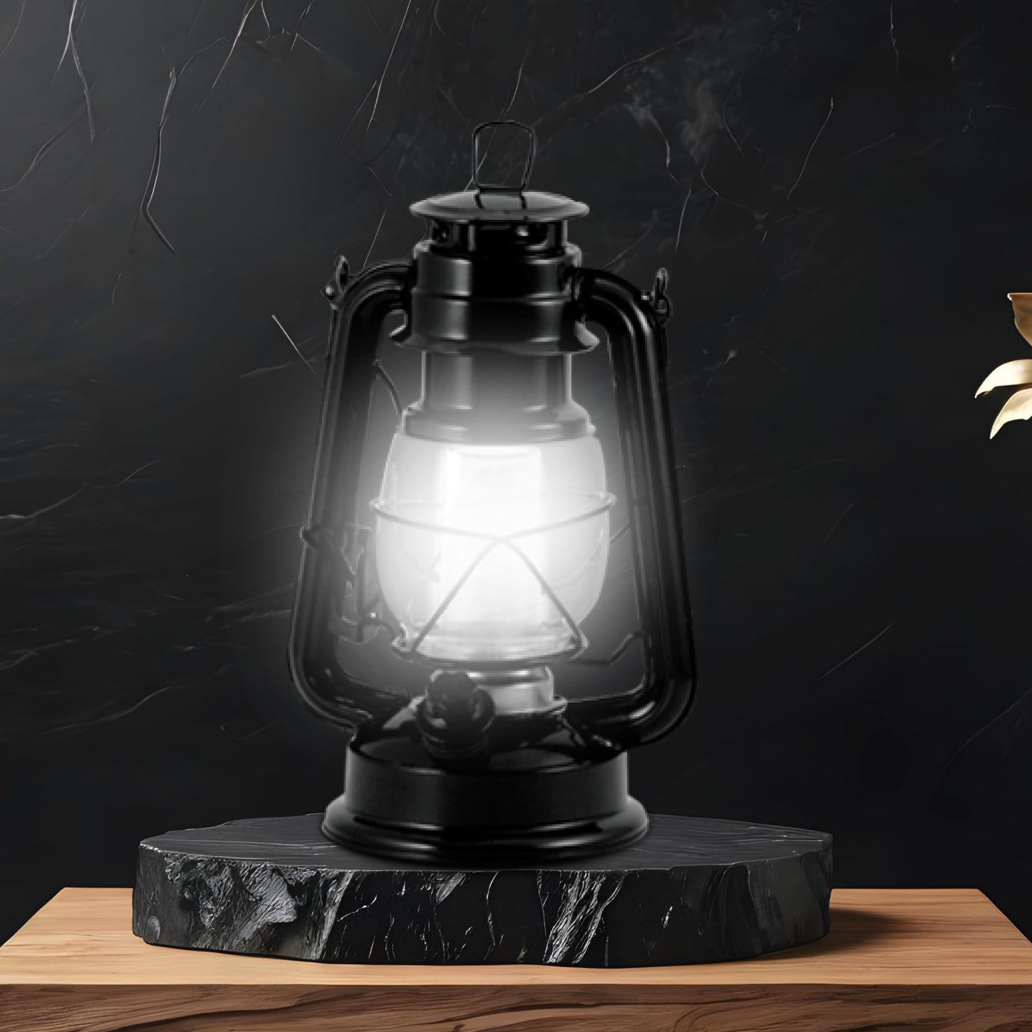 Northpoint 12-LED Lantern Vintage Style, Black, 10x6x6 (190495)