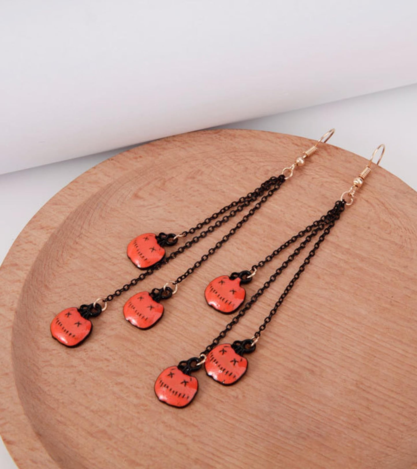 QWALIT Halloween Accessories: Earrings, Jewelry, Bracelets, Necklace, and Pumpkin Charm Bracelet for Women