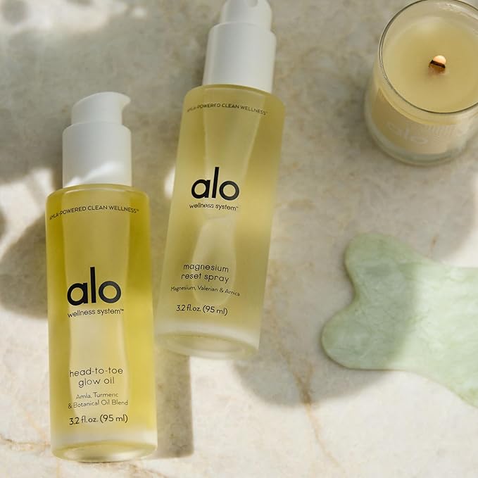 Alo Magnesium Reset Body Spray | For Sleep & Natural Stress Relief – Calming Blend with Magnesium, Valerian Root, Arnica & Essential Oils | Made in USA - 3.2 oz