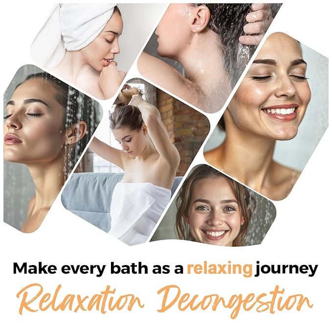 Shower Steamers Aromatherapy Birthday Gifts for Women Travel Essentials, 8 Pcs Orange, Bath Bombs Shower Bombs with Natural Essential Oils, Relaxation Home SPA