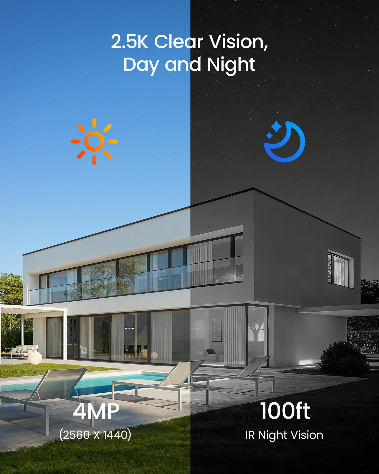 ZOSI C220 8CH 4MP QHD 2.5K PoE Home Security Camera System, 8CH 5MP 3K NVR with 2TB HDD for 24/7 Record, 6 x 4MP(1440p) Dome IP Cameras Outdoor Indoor, Smart AI Human Detection, Two-Way Audio