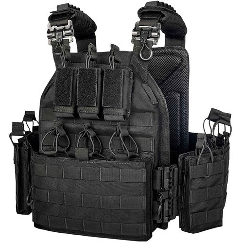 vAv YAKEDA Camo Tactical Outdoor Carrier Vest (Black)