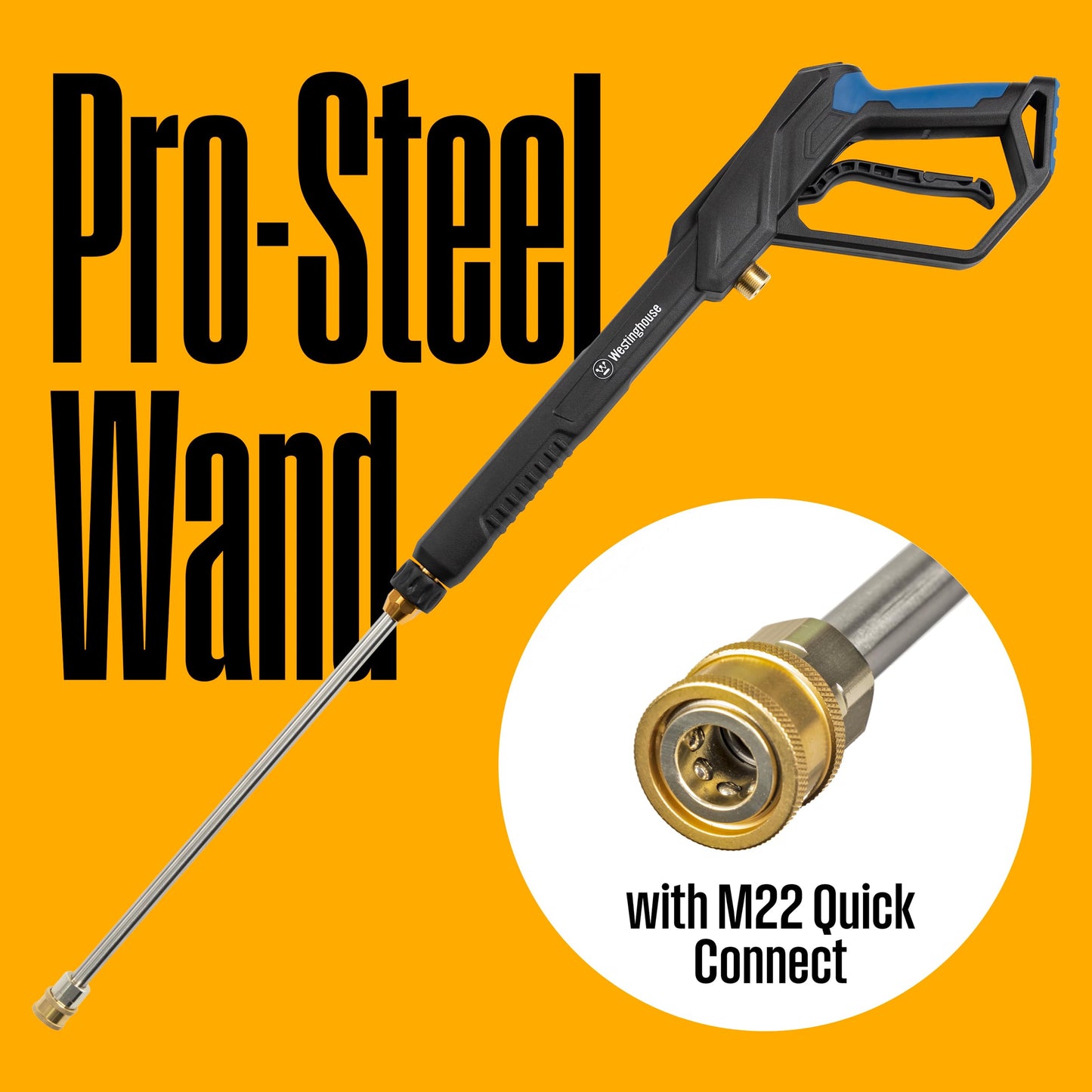 Westinghouse ePX3100 Electric Pressure Washer, 2300 Max PSI 1.76 Max GPM with Anti-Tipping Technology, Onboard Soap Tank, Pro-Style Steel Wand, 5-Nozzle Set + 12 Inch 2500 Max PSI Surface Cleaner