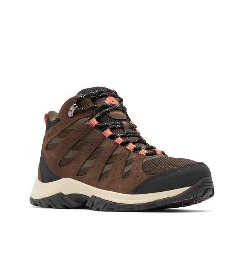 Columbia Women's Redmond III Mid Waterproof, Cordovan/Dark Coral, 8.5