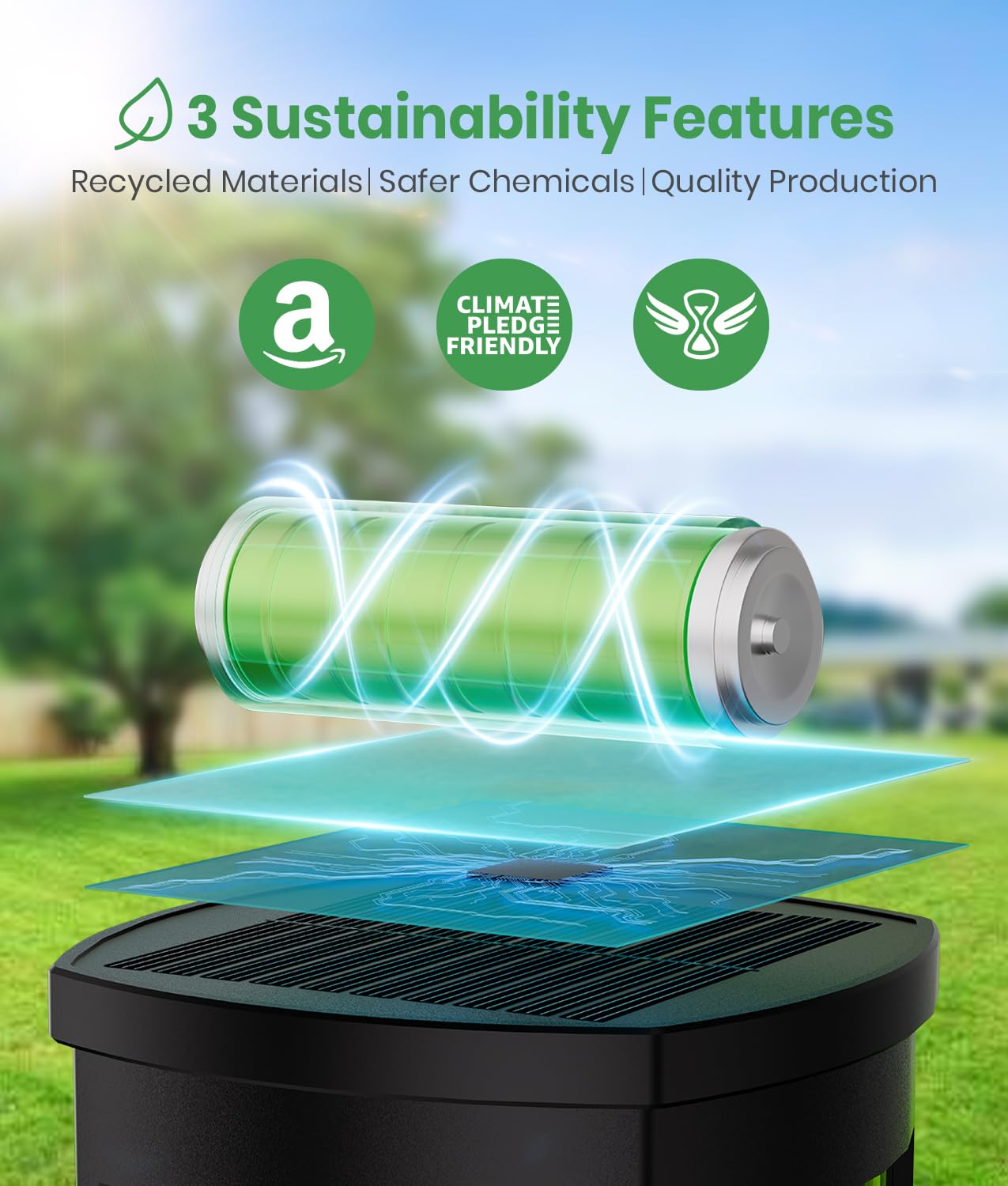 ALFIOT Solar Pathway Lights Outdoor Solar Lights Outdoor, IP65 Waterproof Auto On/Off Solar Garden Lights Solar Powered Landscape Lighting for Yard Walkway Driveway Pathway (Warm White, 6pack)