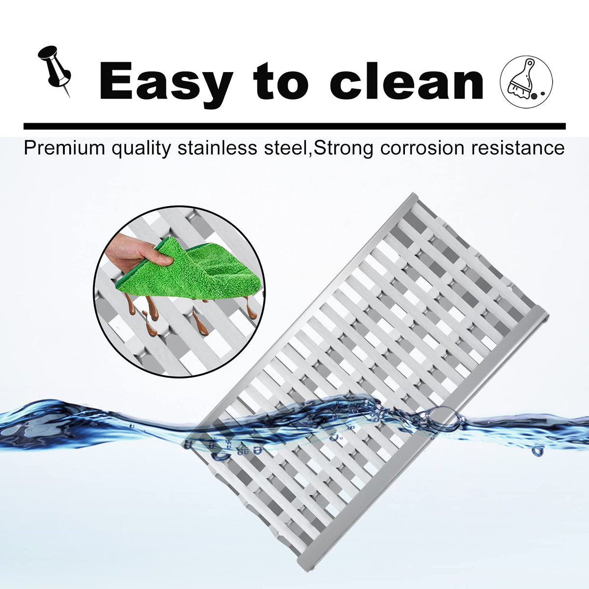 Clivimi Grill Heat Plates Heat Shield Grill Burners for DCS Grills 27DBQR, BGA36-BQARL/BQARN, BGA48-BQARL/BQARN, Ceramic Rod Complete Radiant Tray BBQ Gas Grill Replacement Parts Stainless Steel
