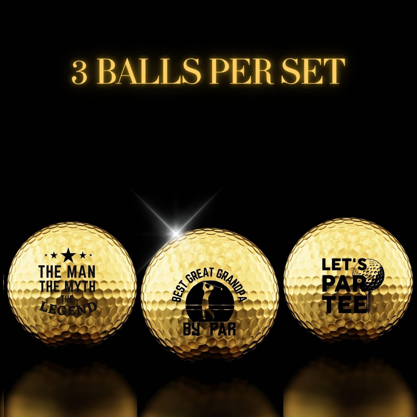 CybGene Great Grandpa Gifts Golf Balls Set for Men, Perfect for Great Grandpa, Golf Lovers for Birthday & Father's Day
