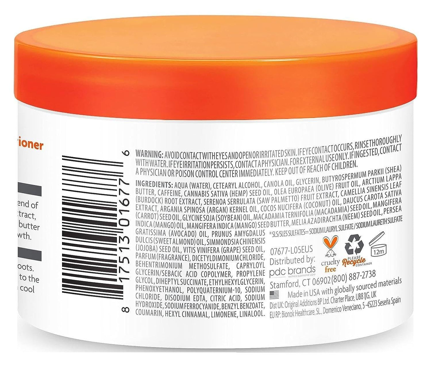 Cantu Mens Leave-In/Rinse-Out Conditioner 13 Ounce Jar (384ml) (Pack of 2)