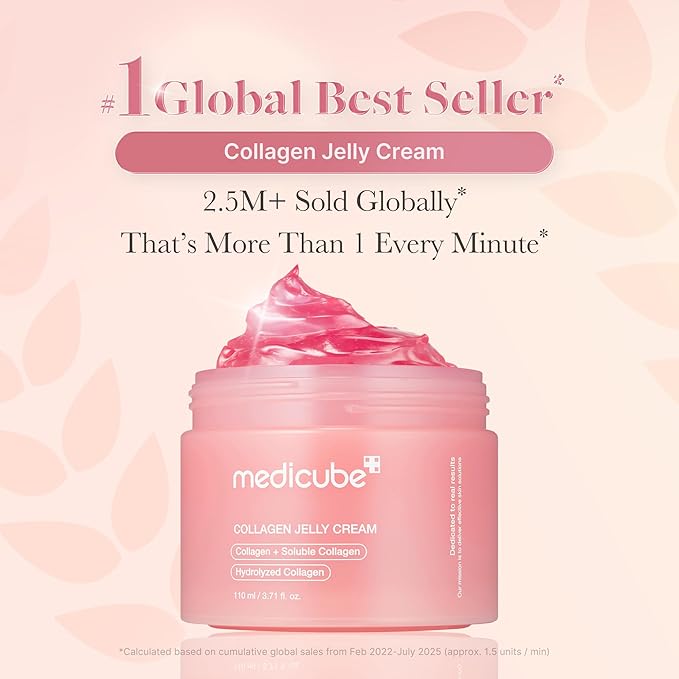 medicube Collagen Jelly Cream- Niacinamide & Freeze-Dried Hydrolyzed Collagen-Boosts skin barrier hydration & gives 24h Glow & Firmer looking skin | Gift for Women & Stocking Stuffers (3.71 fl.oz.)
