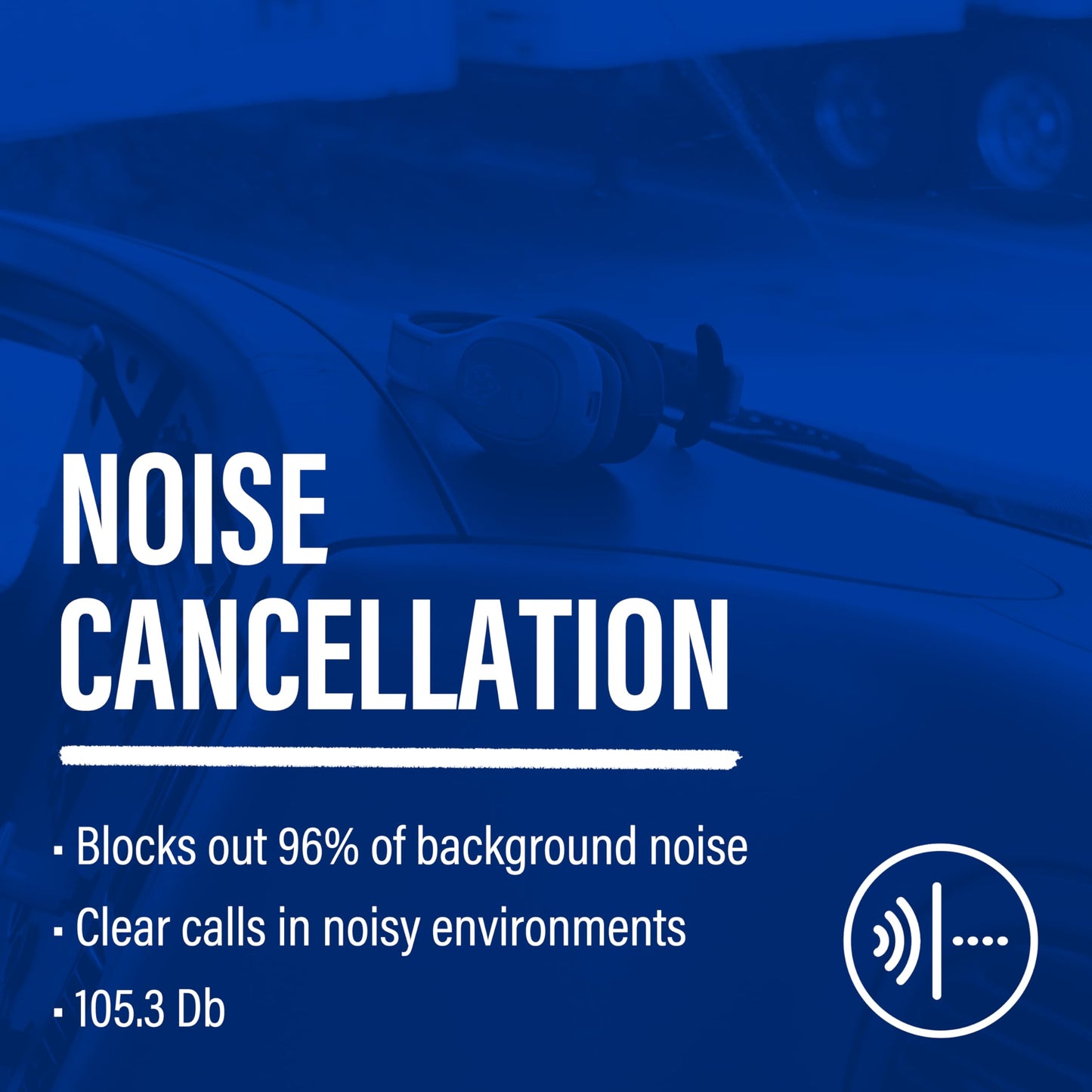 Blue Tiger Storm Rose Gold - Premium Trucker Bluetooth Headset-Wireless Noise Canceling Mono Headset with Mic -High-Fidelity Sound, 30-Hour Talk Time, USB-C Charging - For Truck Drivers, Bluetooth 5.0