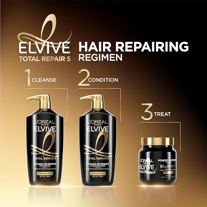 L'Oreal Paris Elvive TR5 Power Restore Multi Use Treatment (Packaging May Vary) (Pack of 6)