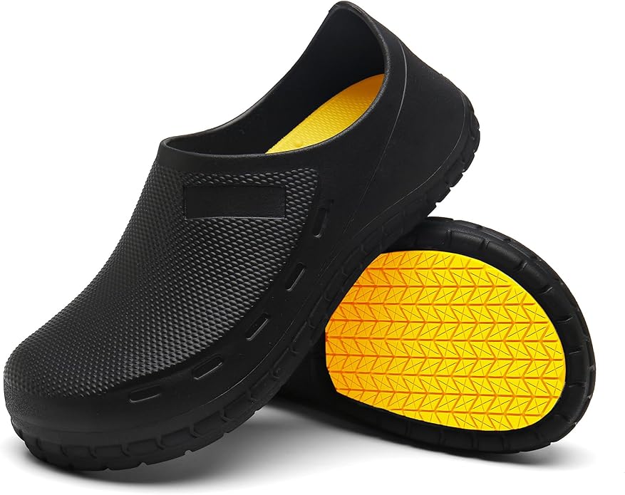 Chef Shoes for Men Nonslip Water Proof Work Shoes Mens Clogs Comfortable Nursing Nurse Shoes for Gardener Men Indoor and O...