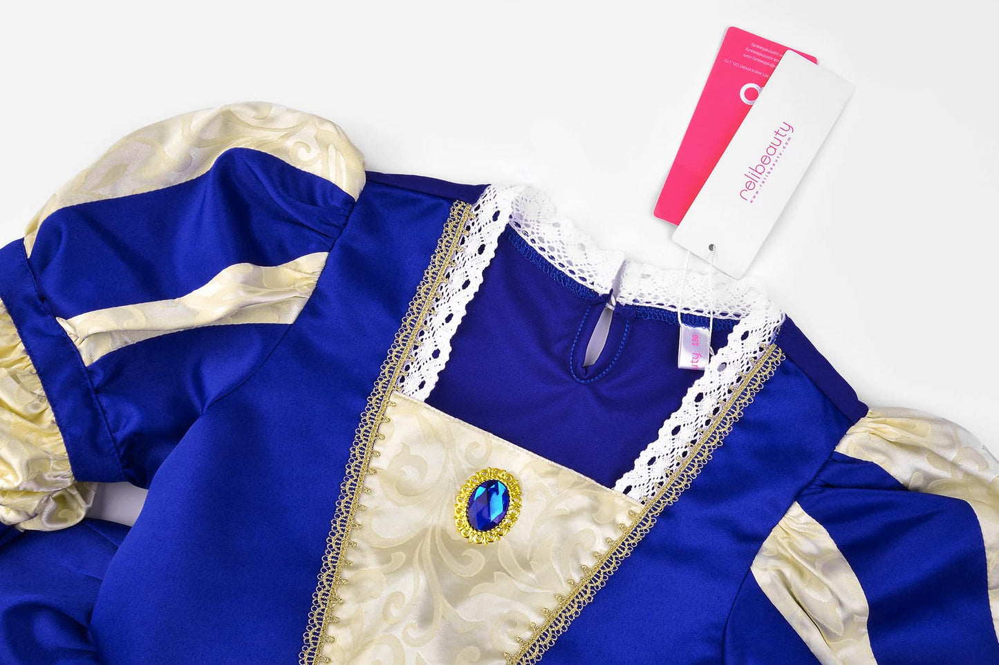 ReliBeauty Medieval Costume Girls Renaissance Princess Queen Costume for Girls Dress up 100