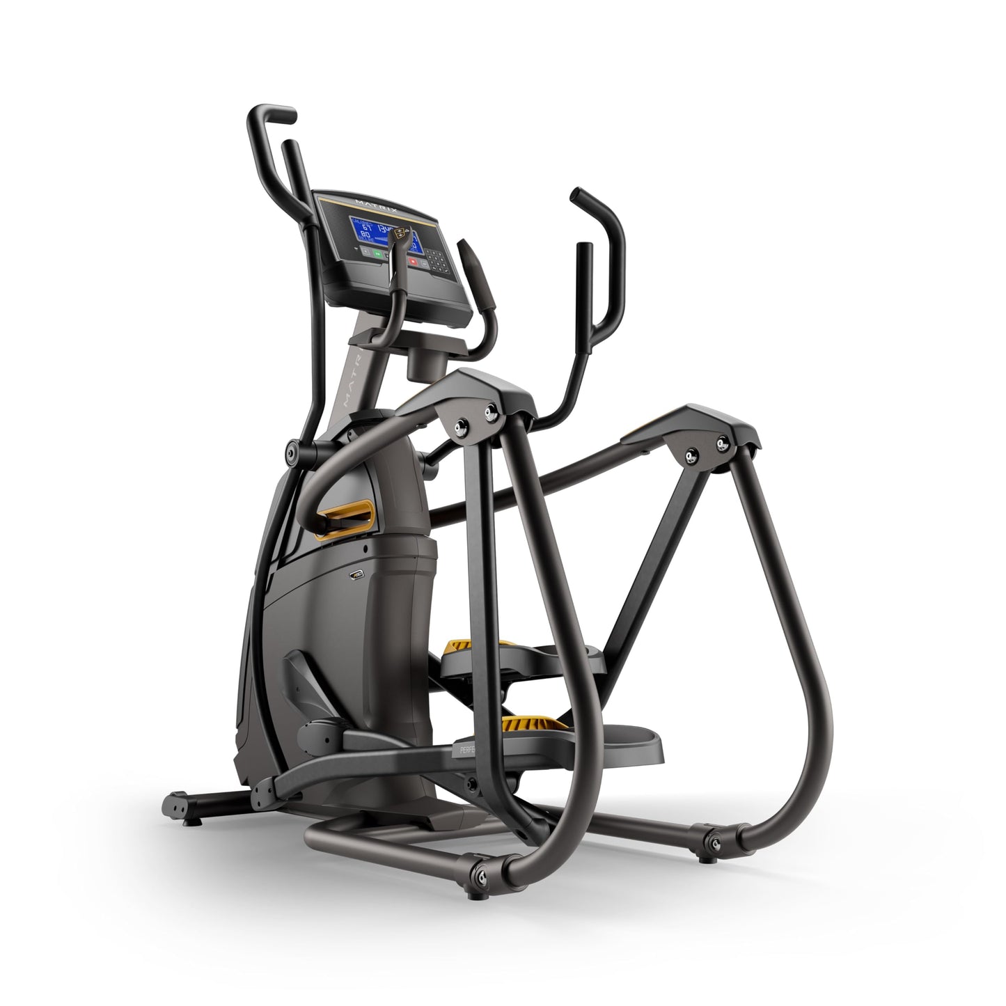 Matrix Fitness A50 Ascent Elliptical with XR | 8.5" LCD | Low Impact Workouts, Full Body Cardio, High Calorie Burn | Space Saving Compact Design, Suspension Elliptical with Adjustable Incline