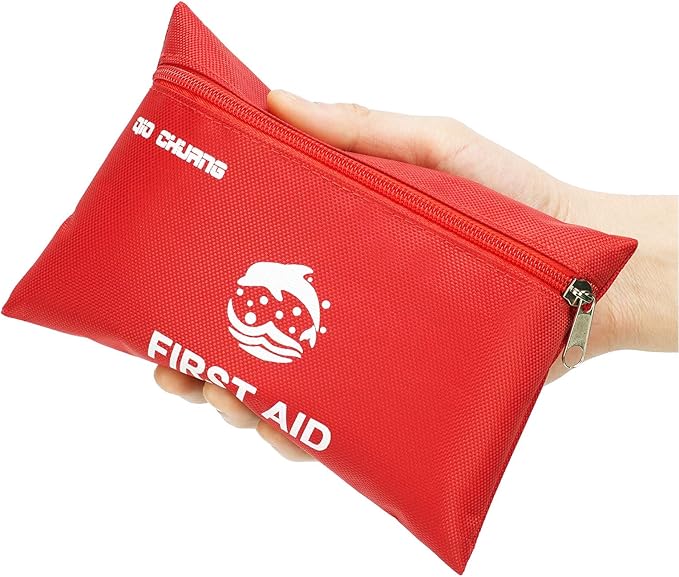 Small Travel First Aid Kit - 87 Piece Clean, Treat and Protect Most Injuries,Ready for Emergency at Home, Outdoors, Car, C...