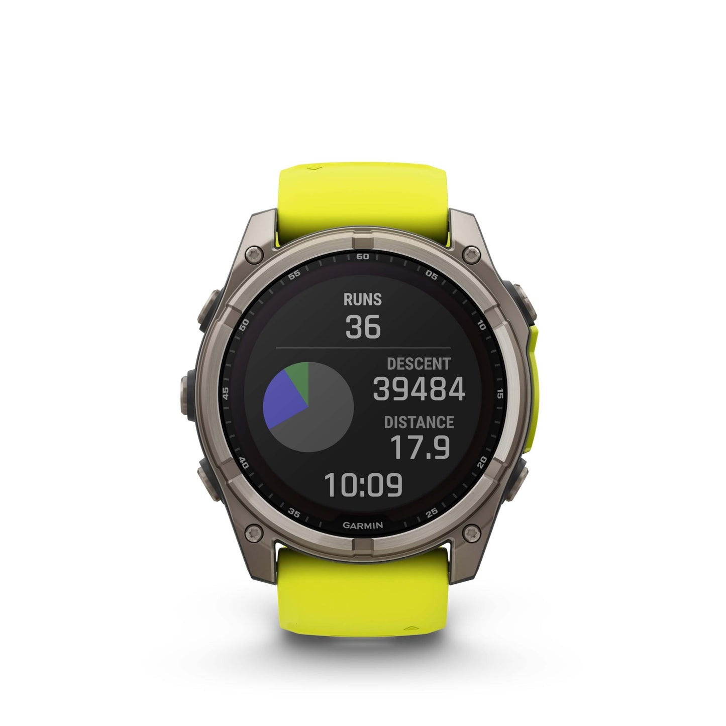 Garmin Fenix 8 - 51 Mm, Solar, Sapphire Amp Yellow/Graphite Silicone Gps Smartwatch With Wearable4U Power Bank Bundle