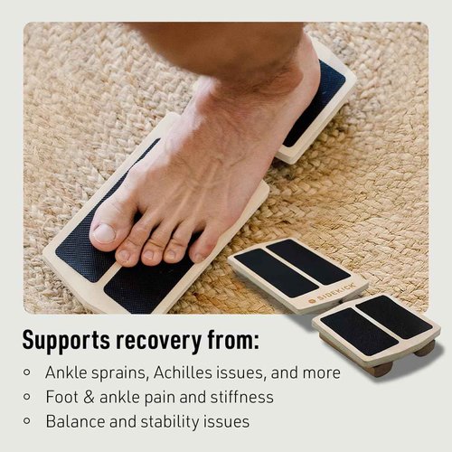 SIDEKICK AxisBoard Rehab & Training System | Balance Board & Physical Therapy Manual for Foot and Ankle Rehab | Recover from Sprains, Plantar Fasciitis, Achilles Pain