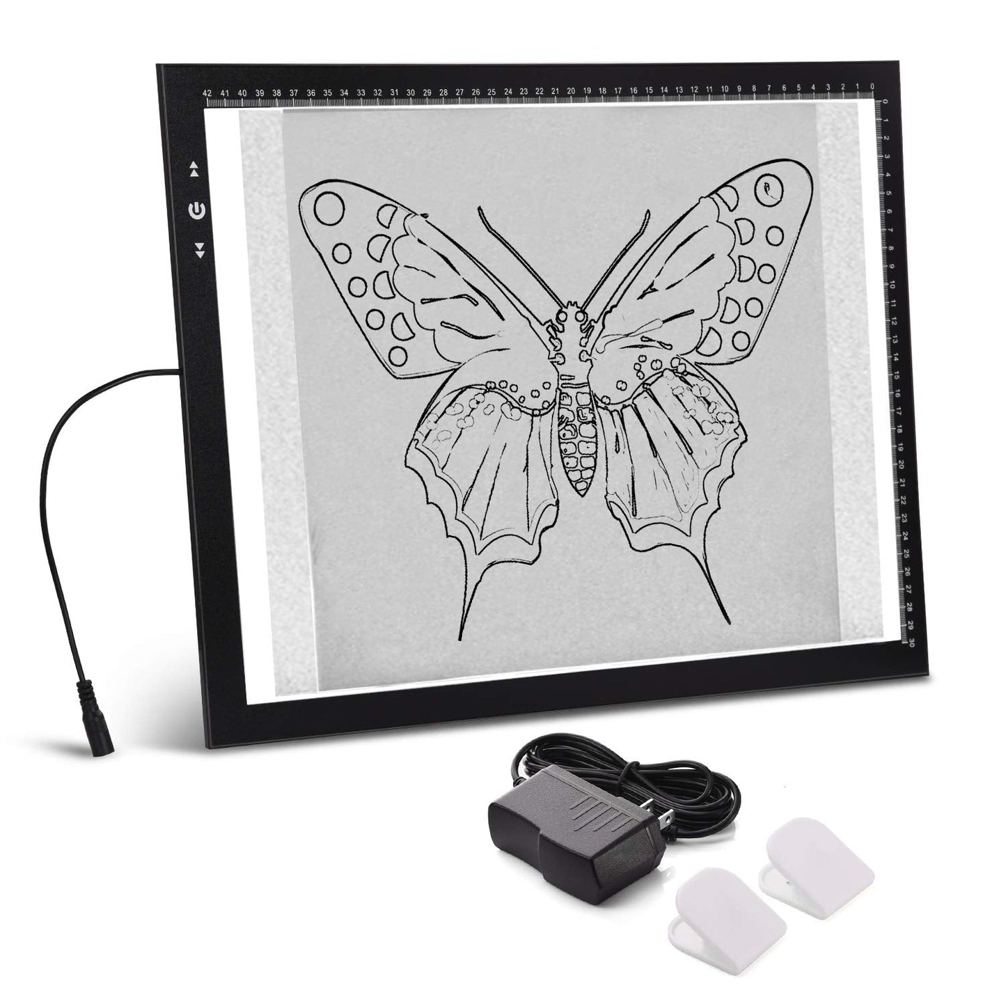 HSK A3 Artist tracing Light Box Copy Table, 12V1A Adapter Power Dimmerable 6000 Lux Lock Button Artcraft Light Pad for Tatto Dra