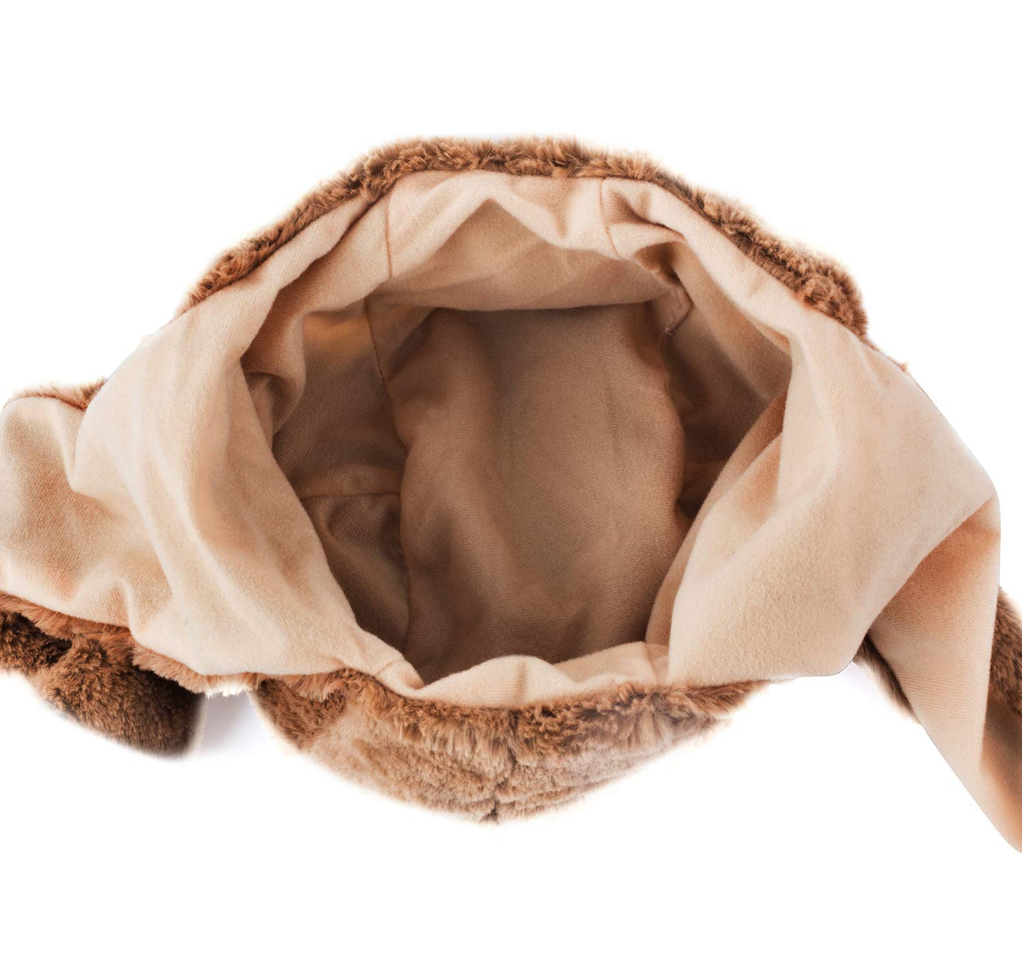 Tigerdoe Plush Sloth Hood Hat - Animal Hat, Sloth Accessory and Gift, Brown
