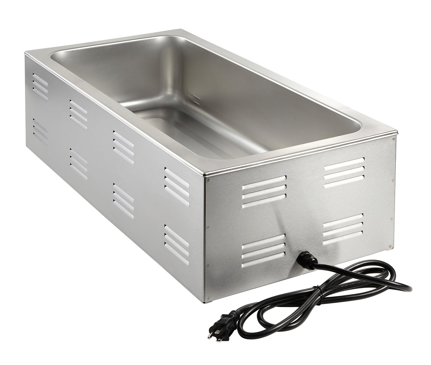 Kratos Commercial Electric Countertop Food Warmer, 4/3-Size Portable Steam Table Food Warmer, 12"x27", 120V, 1500W (28W-532)