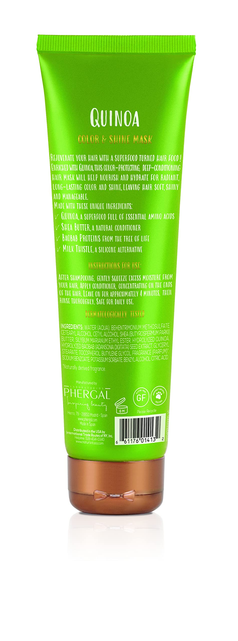 Naturtint Hair Food Deep Conditioning Mask (5.07 Fl Oz), Quinoa Color & Shine - Naturally Derived Ingredients, Free of Parabens
