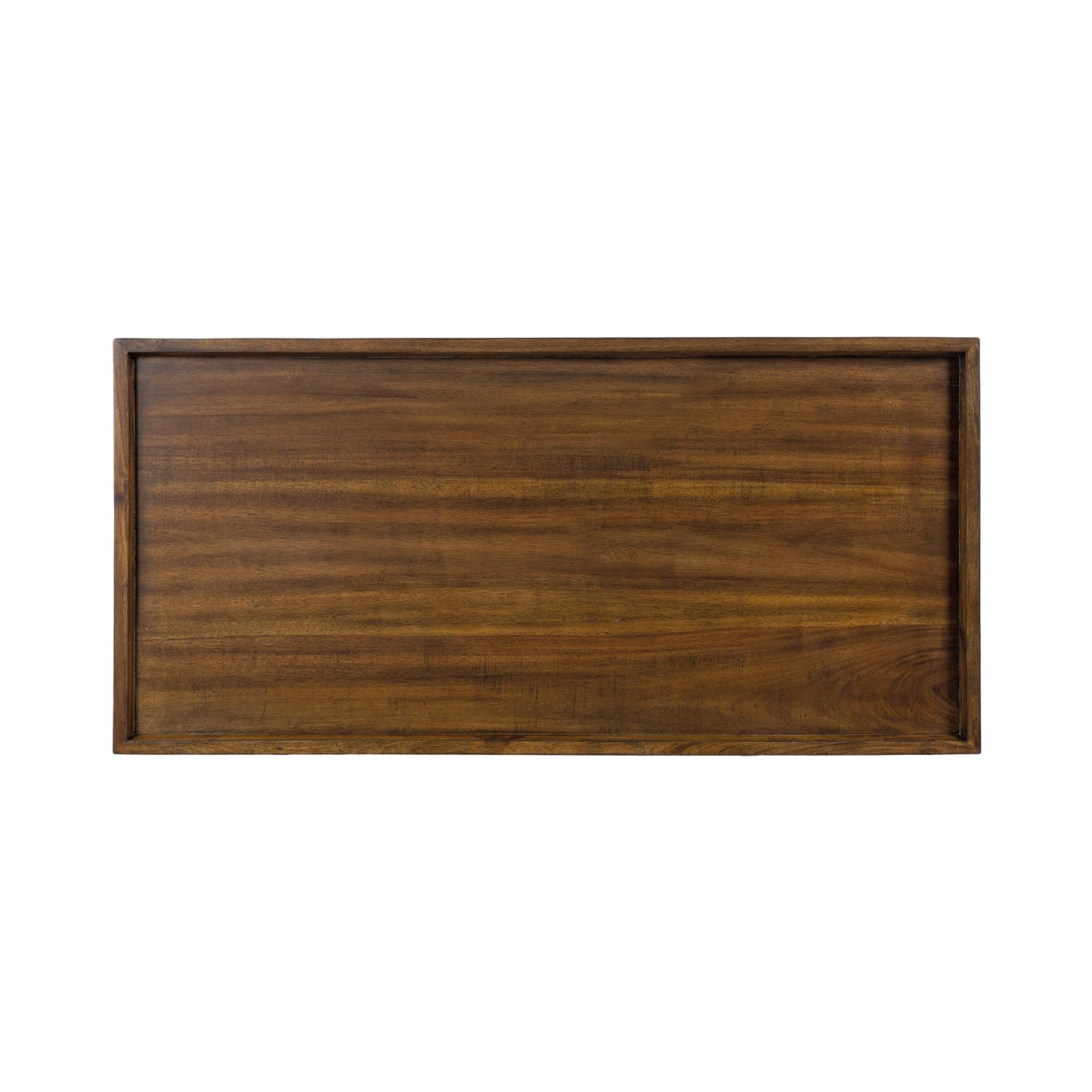 Kate and Laurel Eastmont Rectangle Wood Coffee Table; 46 x 22 x 17; Walnut Brown; Large Mid-Century Wooden Living Room Table with Stylish Tapered Legs and Adjustable Feet