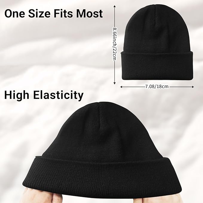 NPQQUAN Unisex Beanie Hats for Men Women Winter Knit Beanies