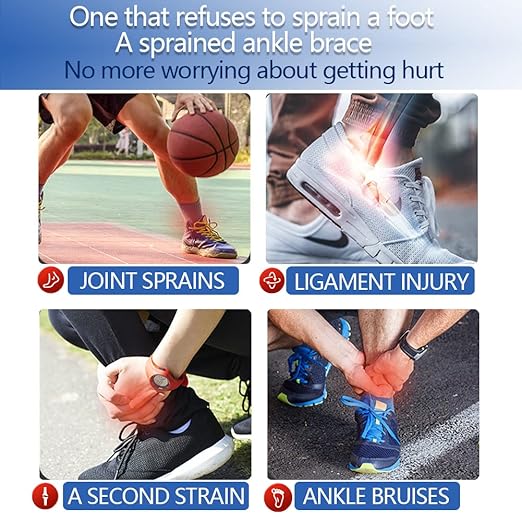 LISEPWU Copper Ankle Brace, Copper Infused Ankle Support Compression Sleeve for Men & Women, for Foot Pain Relief, Sprained Recovery, Achilles Tendonitis, Daytime or Night Use(L)