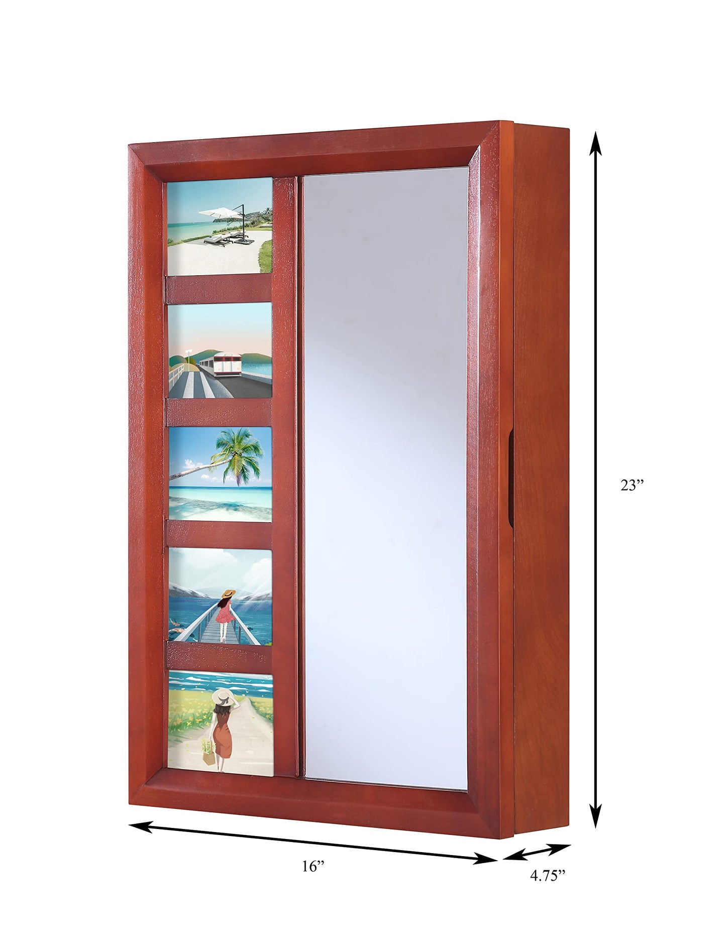 Proman Products Jewelry Armorie, Mahogany (WM16680)