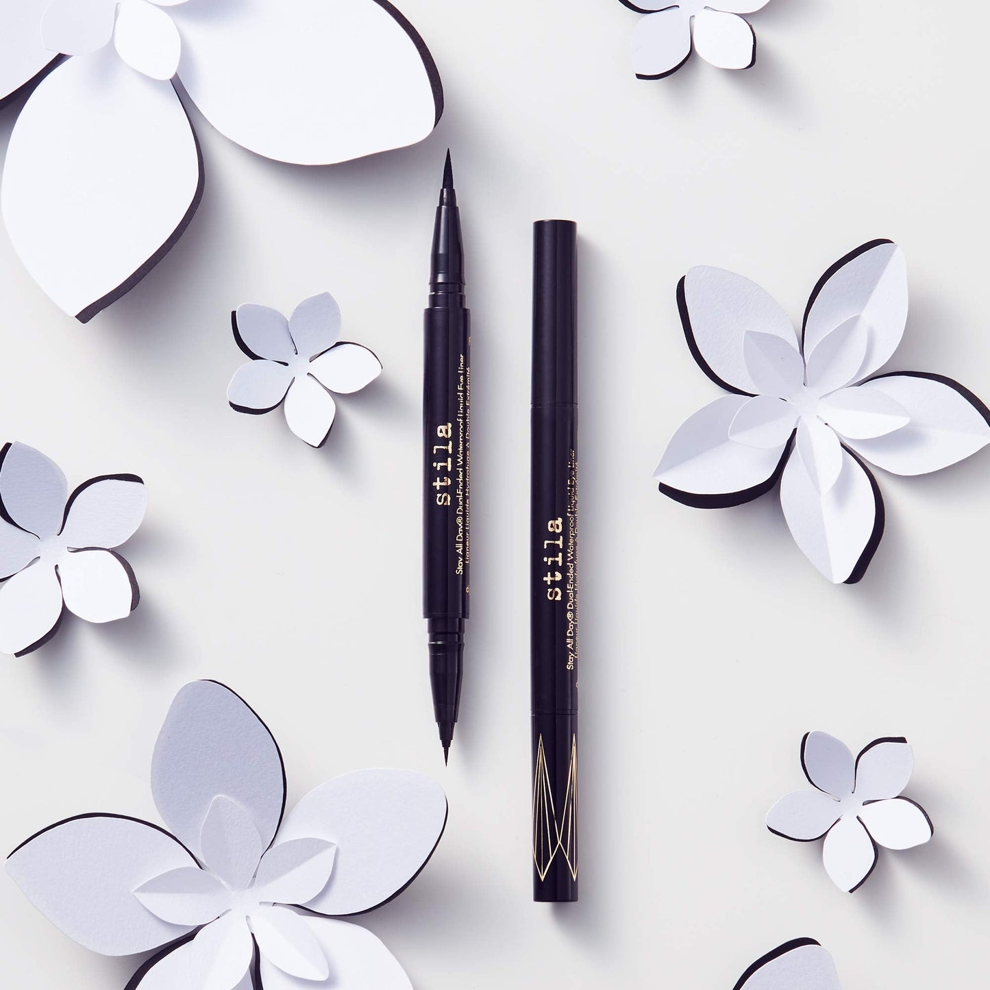 stila Stay All Day Dual-Ended Waterproof Liquid Eye Liner, 0.033 fl. Oz, 1 Count (Pack of 1)