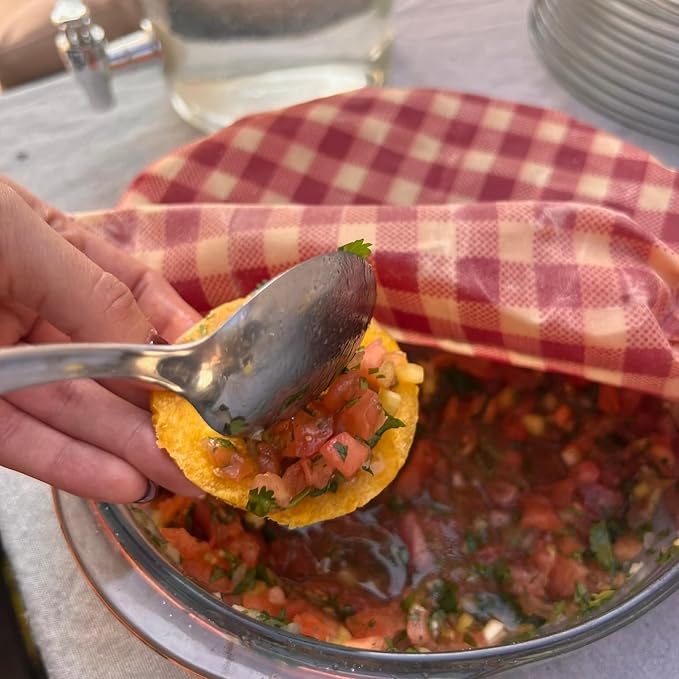 Reusable Beeswax Wrap Roll – Cotton, Plastic-Free Food Storage Alternative – Wrap Made by Women in Chile (Red Squares)