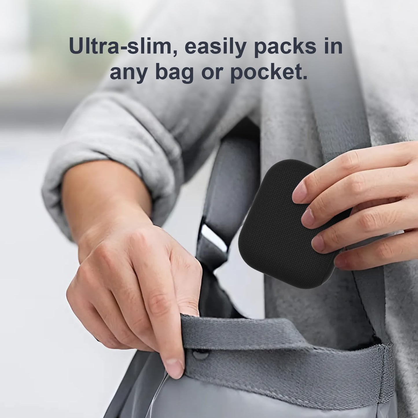 ANJANK Mini Portable Sound Machine for Sleep,Travel White Noise Machine for Adults, 20 Soothing Sounds, Powerful Battery, 30-Level Volume, Noise Canceling for Sleeping, Office Privacy, Home
