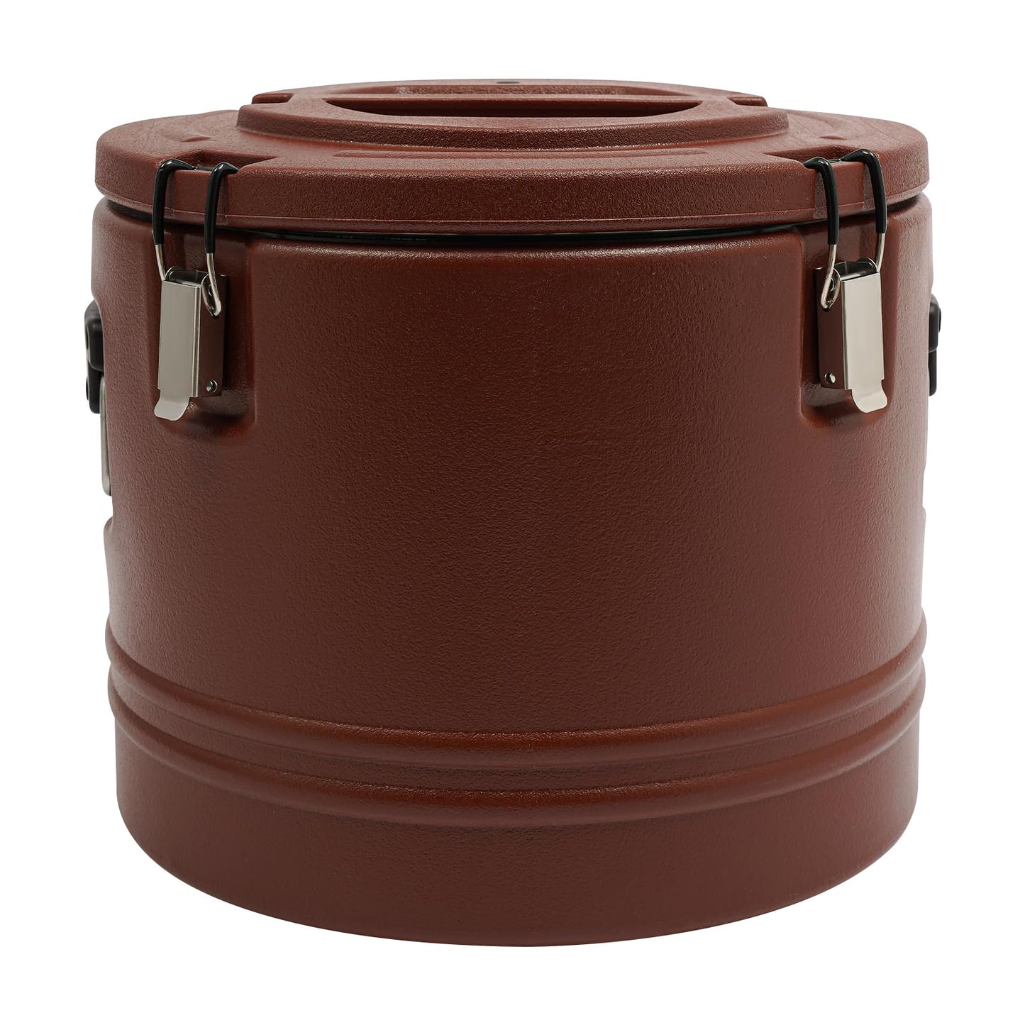 Commercial Insulated Food Container, 32QT/8Gal Insulated Soup Container Bucket Commercial Food Warmer Insulation Barrel for Hot or Cold Food for Restaurant, Canteen, Home (Brown)