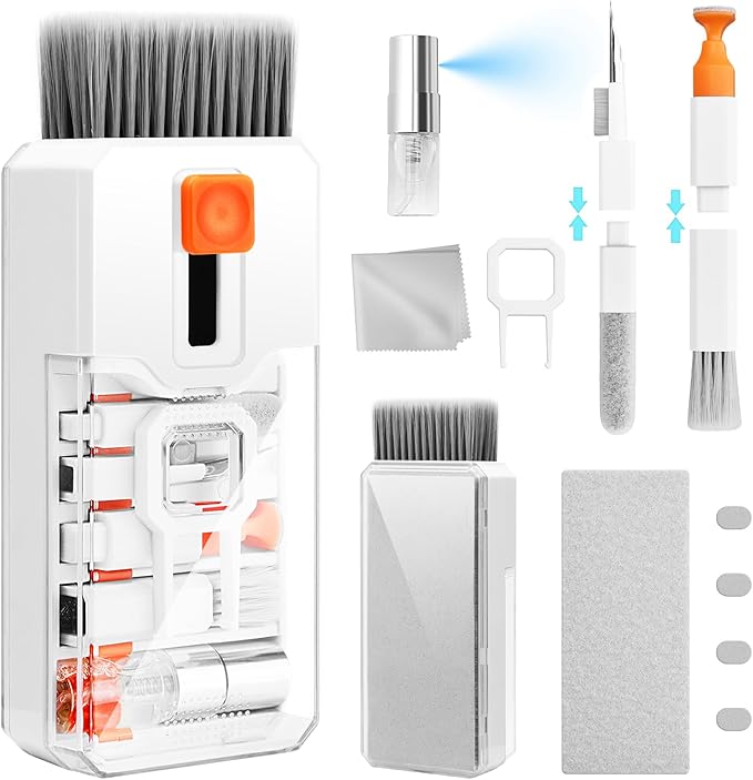 Keyboard Cleaning Kit Laptop Cleaner, 10-in-1 Computer Screen Cleaning Brush Tool, Multi-Function PC Electronic Cleaner Ki...