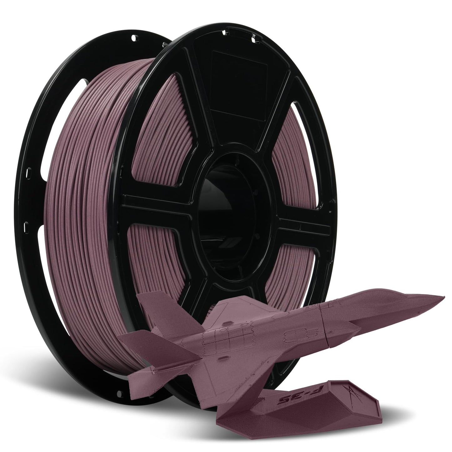 FLASHFORGE Carbon Fiber PLA Filament 1.75mm Dusty Pink, Reinforced 3D Printer Filament 1kg, Lightweight & High-Strength PLA-CF F