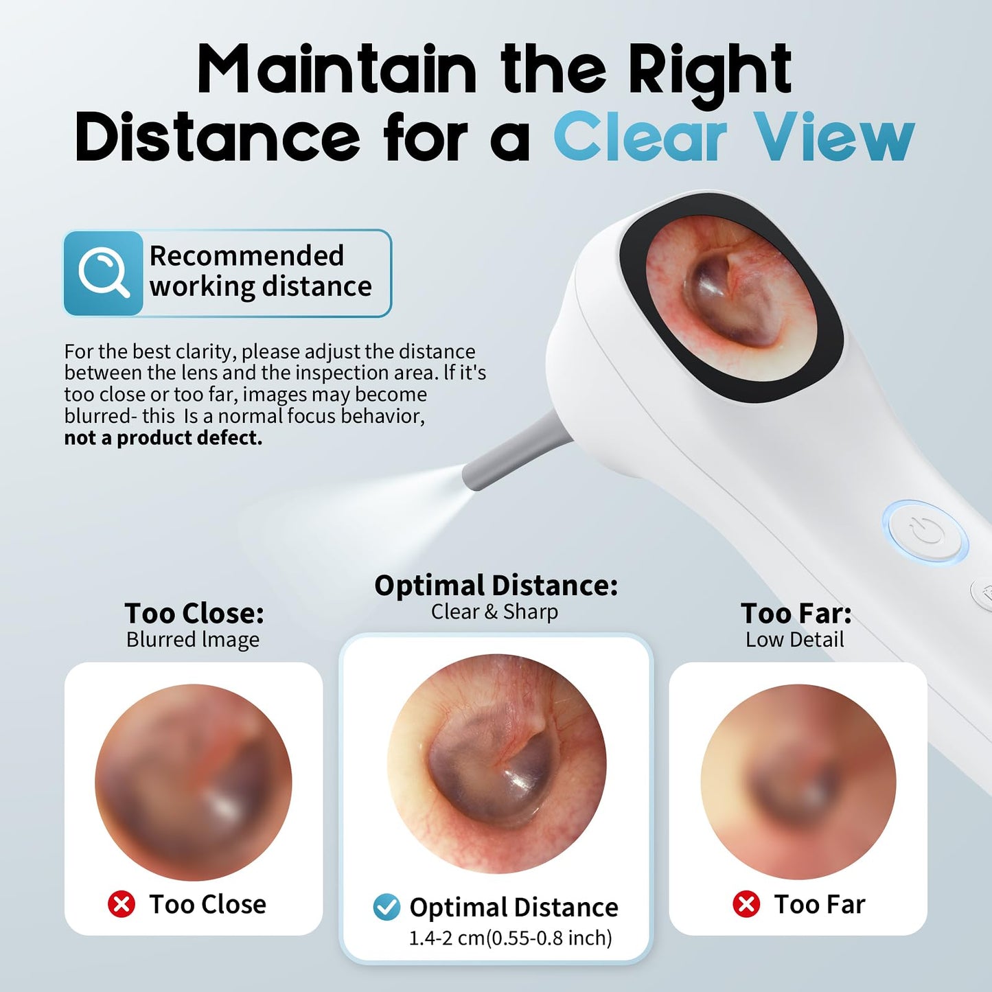 Otoscope Ear Camera with 1.21” Screen, 1080P Ear Scope with 4 LED Lights, Otoscope Camera for Adults Kids and Pets, Support Photo & Video, Type-C Charging with Computers, Baby Essentials, Home Medical
