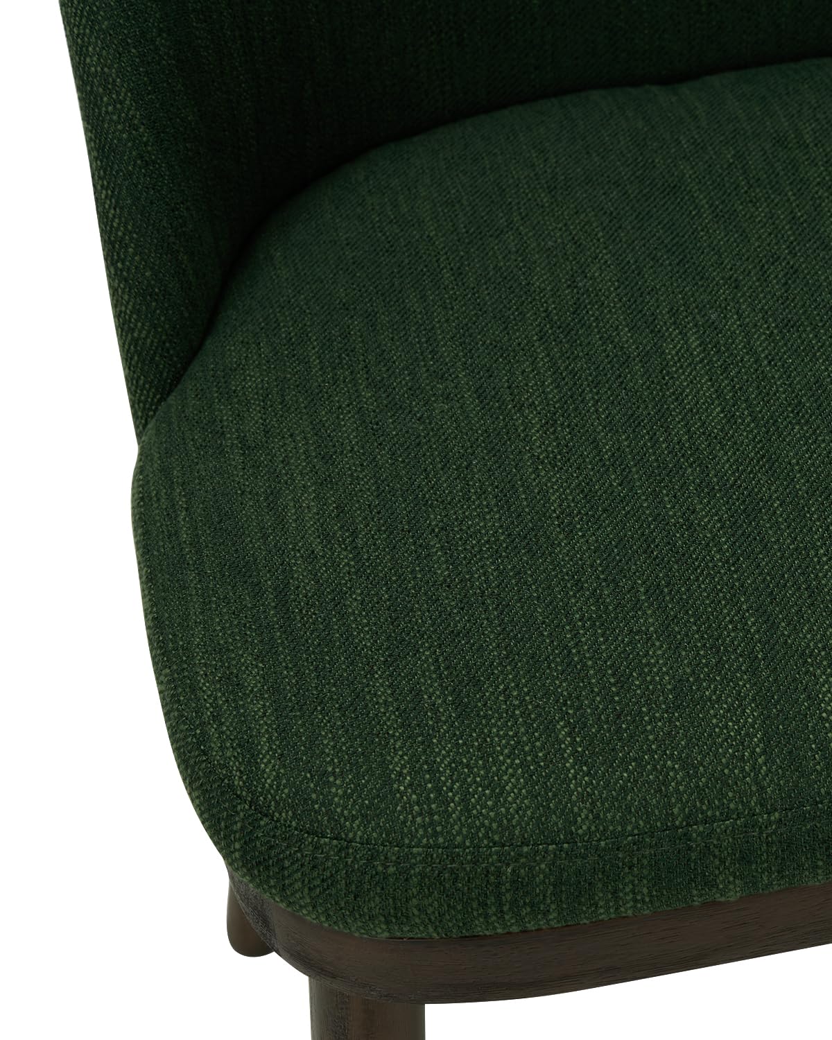 Homixis Upholstered Dining Chairs Set of 6 - Line Fabric Modern Dining Room Chairs, Mid-Back Restaurant Kitchen Chairs with Wooden Legs