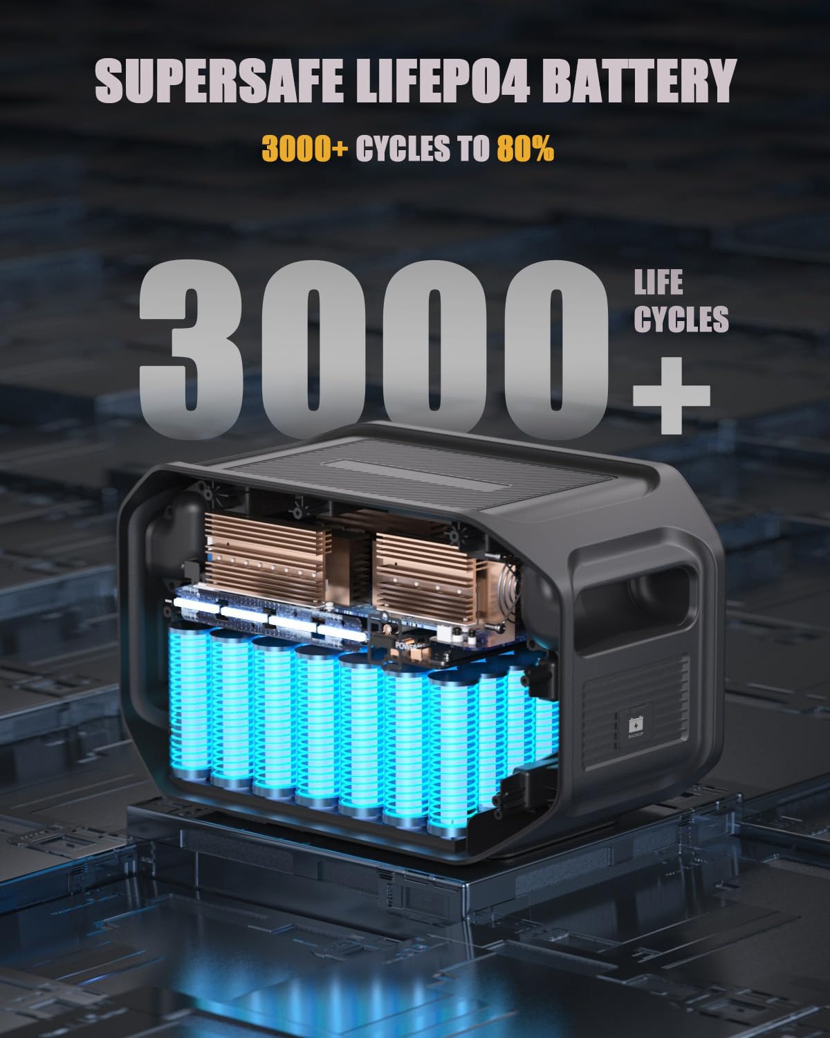 Vtoman Flashspeed 1500 Extra Battery, 1548Wh Large Capacity Lifepo4 Battery With Bms Protection For Camping, Home Backup, Suitab