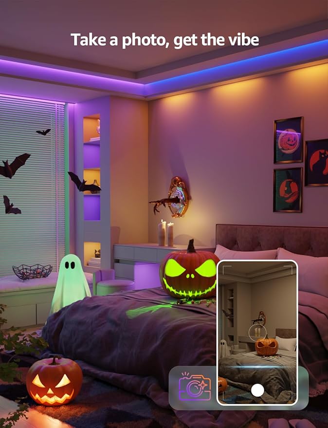 Lepro SE1 AI Smart LED Strip Lights - 65.6ft RGB Color Changing Light Strips with APP Control, AI Generated Lighting, Music Sync, 2.4GHz Wi-Fi & Bluetooth LED Lights for Home Decor (No Remote)