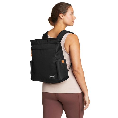 Eddie Bauer 30L Bygone Multipurpose Convertible Backpack Tote, Black | Travel Bag | Work | Laptop and Commuter Bag | Gym Tote | Travel Tote