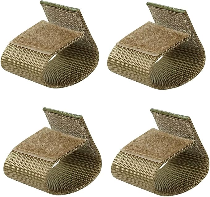 TACNEX Duty Belt Keepers with Double Snaps for 1.5"/1.75"/2"/2.25" Wide Police Security Tactical Nylon Belt Accessories 4 PCS
