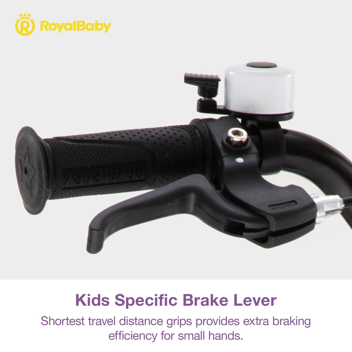 Royalbaby Freestyle Dual Handbrakes Kids Bike 12 Inch Toddlers Learning Bicycle with Training Wheels for Boys Girls Beginners Age 2-4 Years, Black