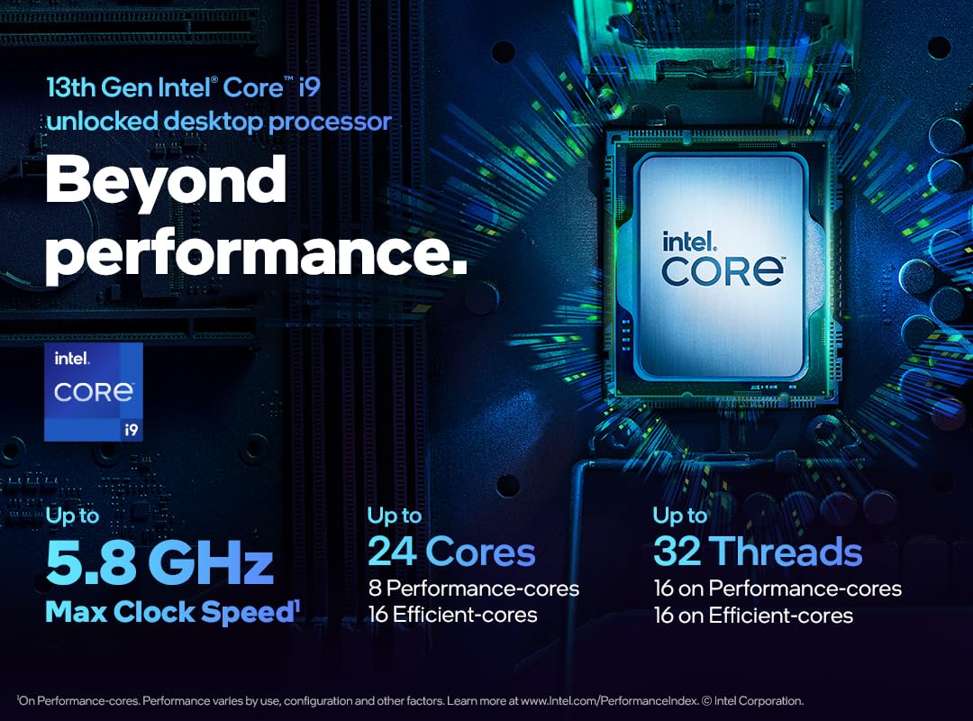 Intel Core I9-13900Kf Desktop Processor 24 Cores (8 P-Cores + 16 E-Cores) 36M Cache, Up To 5.8 Ghz