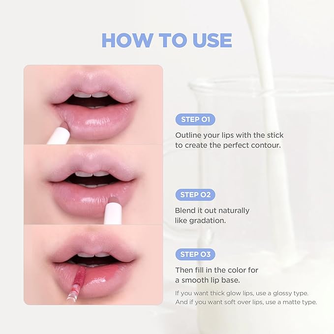 lilybyred Smiley Lip Blending Stick | Korean 3-in-1 Multi-Use Lip Liner, Smooth Creamy Texture, Long-Lasting Matte Finish, Soft Blur Effect, Precision Contour Pencil, 0.028 oz. (01 Grin with Me)