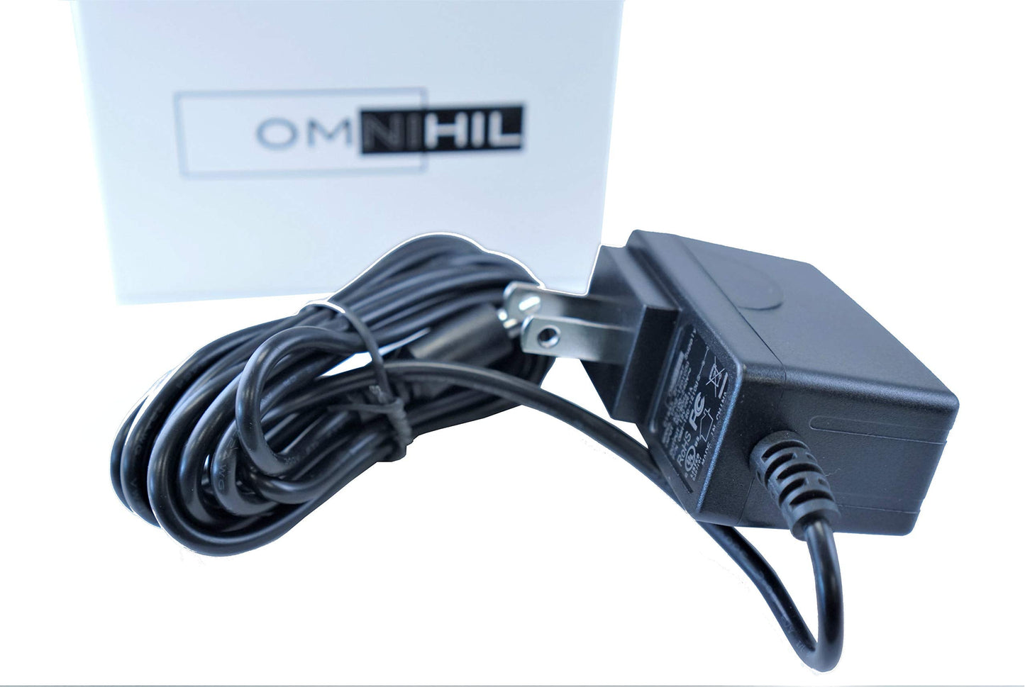 [Ul Listed] Omnihil New Compatible With Weslo Pro 10.8X & 11.0X Stationary Bike Wall Plug Power Supply/Omnihil 8 Feet Long Ac/