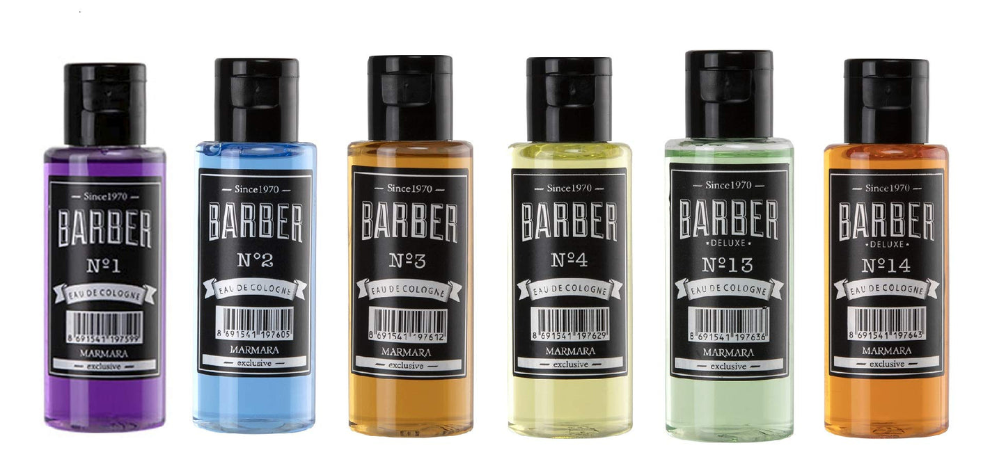 Marmara Barber Cologne - Best Choice of Modern Barbers and Traditional Shaving Fans Glass Bottle (500 ml, No4)