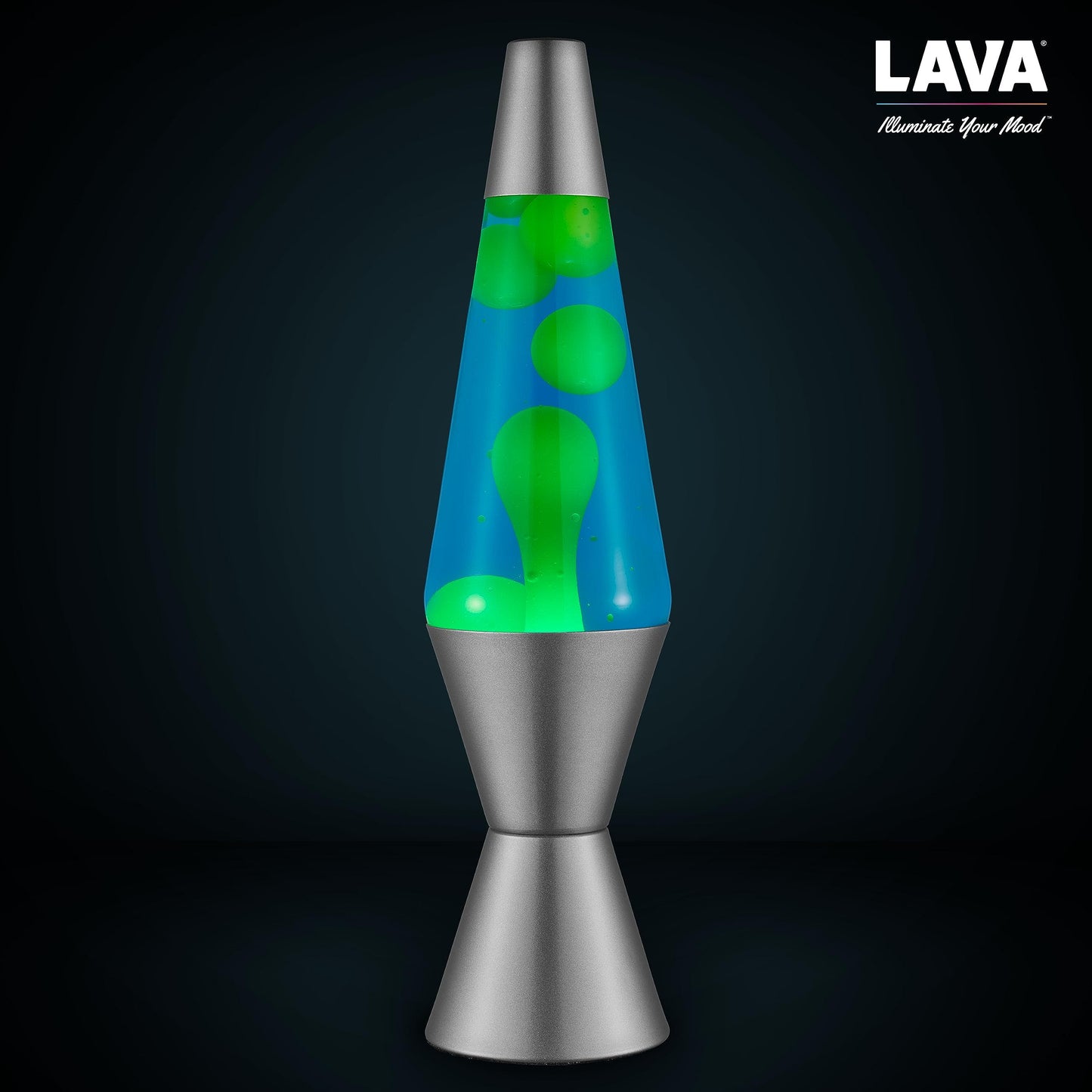 Lava® Lamp - 14.5" Deep Ocean - The Original Motion Light - Yellow/Green Wax and Blue Liquid - Item #2634 (Amazon Exclusive)