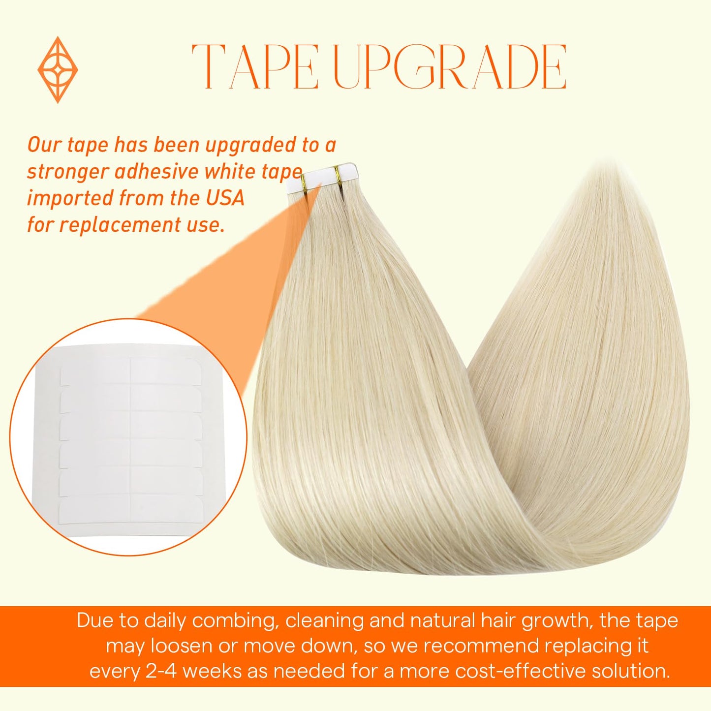 Full Shine Tape in Hair Extensions Blonde Tape in Hair Extensions Human Hair Blonde 60 22Inch Real Human Hair Tape ins 20Pcs 50G