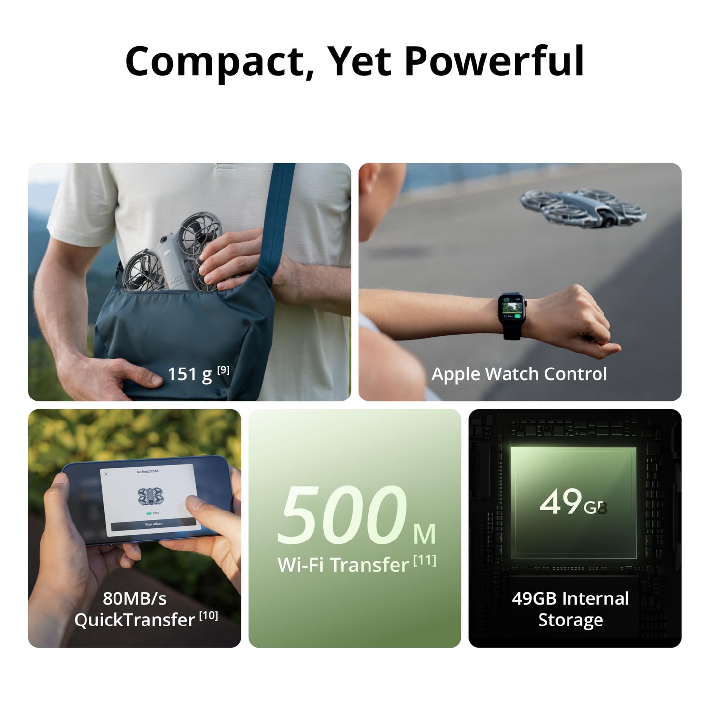DJI Neo 2 Motion Fly More Combo With RC Motion 3 & Goggles N3, Stable Transmission With Digital Transceiver, 4K Drone for Beginners, FPV Flying, 3 Batteries
